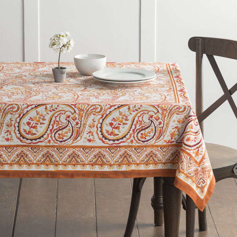 Maison d' Hermine Paisley 100 Cotton Tablecloth & Reviews Wayfair